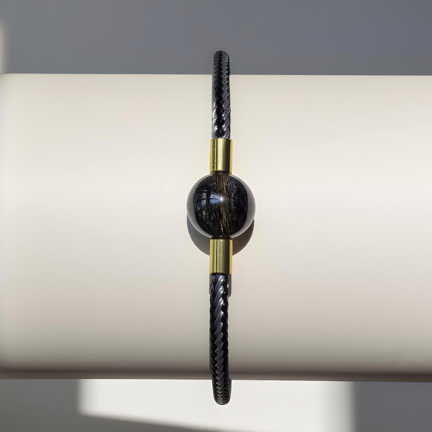 Zodiac Pig - Black rabbit hair quartz