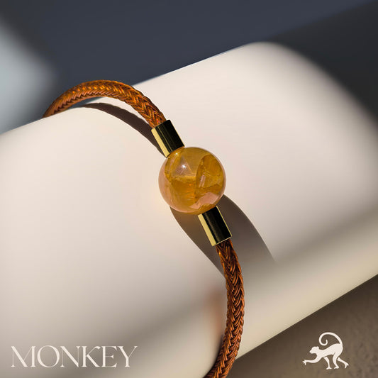 Zodiac Monkey - Citrine